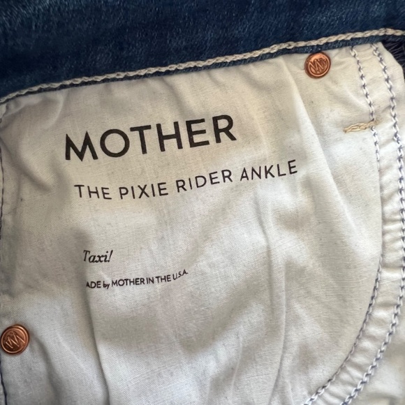 MOTHER The Pixie Rider Ankle Jean in Taxi! - 27 - Picture 8 of 14